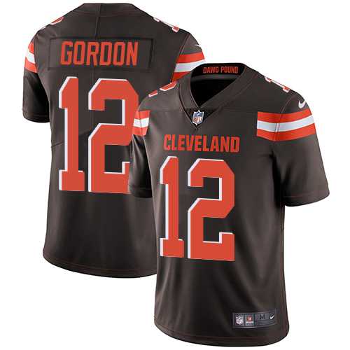 Nike Cleveland Browns #12 Josh Gordon Brown Team Color NFL Vapor Untouchable Limited Jersey